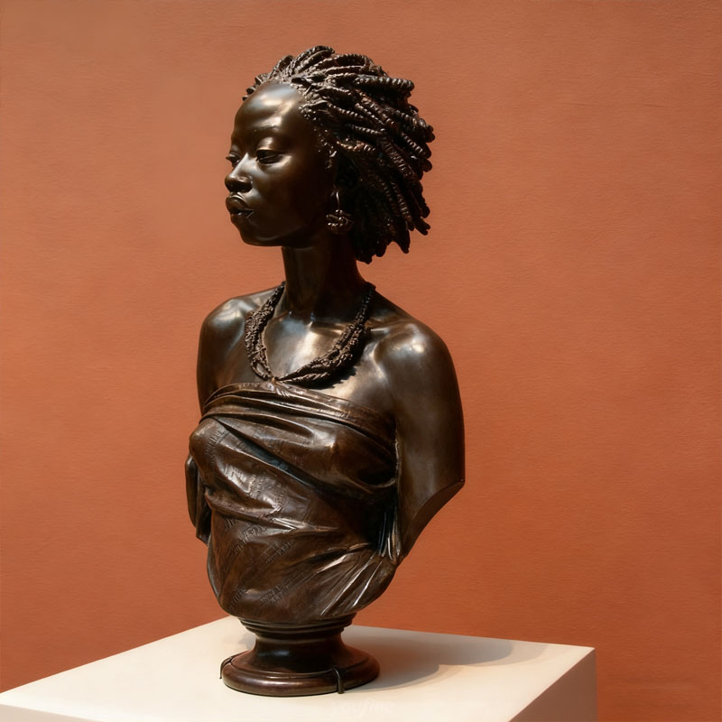 Patung Patung Manusia Gentian Kaca Kesan Gangsa