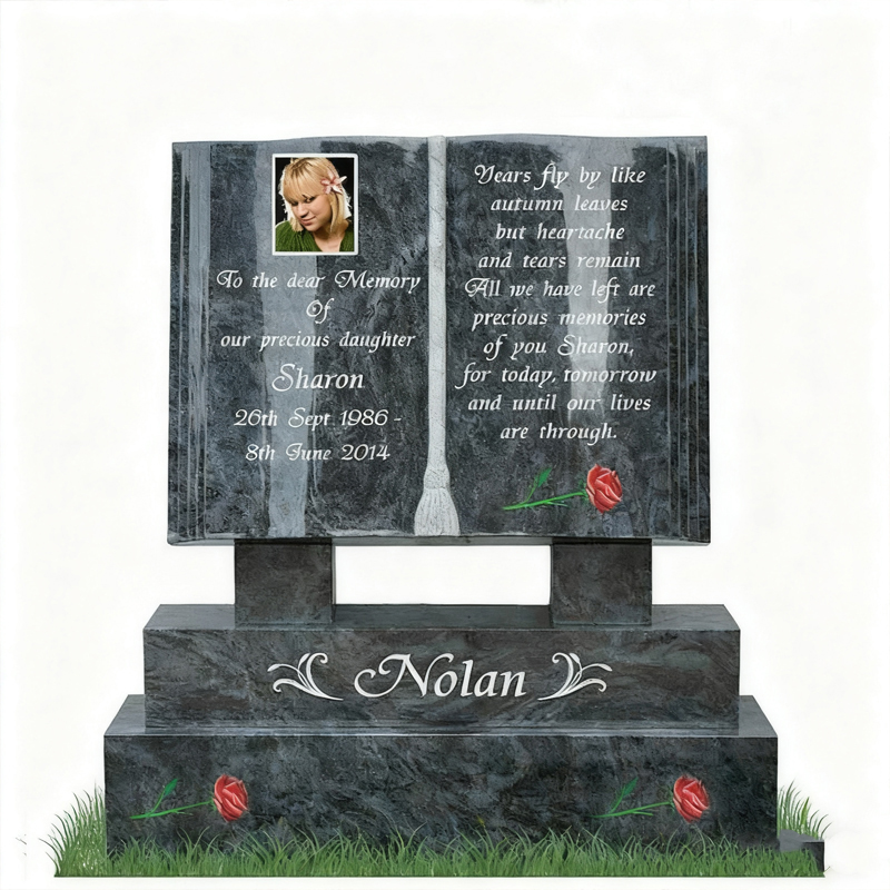 Batu Nisan Memorial Granit Berbentuk Buku